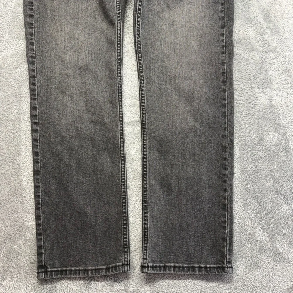 Levi's 514 Straight Fit Jeans Mens 32x30 Black Good Stretch Denim Zip Fly